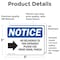 Signmission No Deliveries To This Entrance Sign, Vinyl Decal, 5in W x 3.5in L, 2PK OS-2PACK-NS-D-35-L-14476 - alternate 4